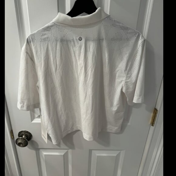Lululemon Classic-Fit Polo Logo Color White Size 10 - Picture 3 of 9